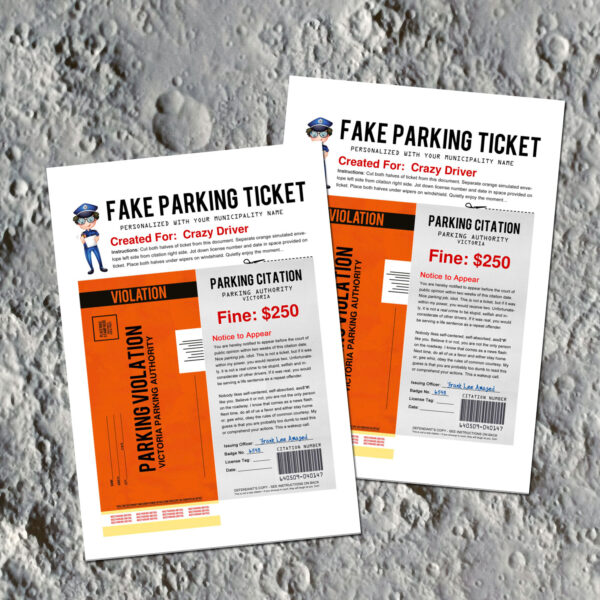 Fake Parking Ticket (PDF)
